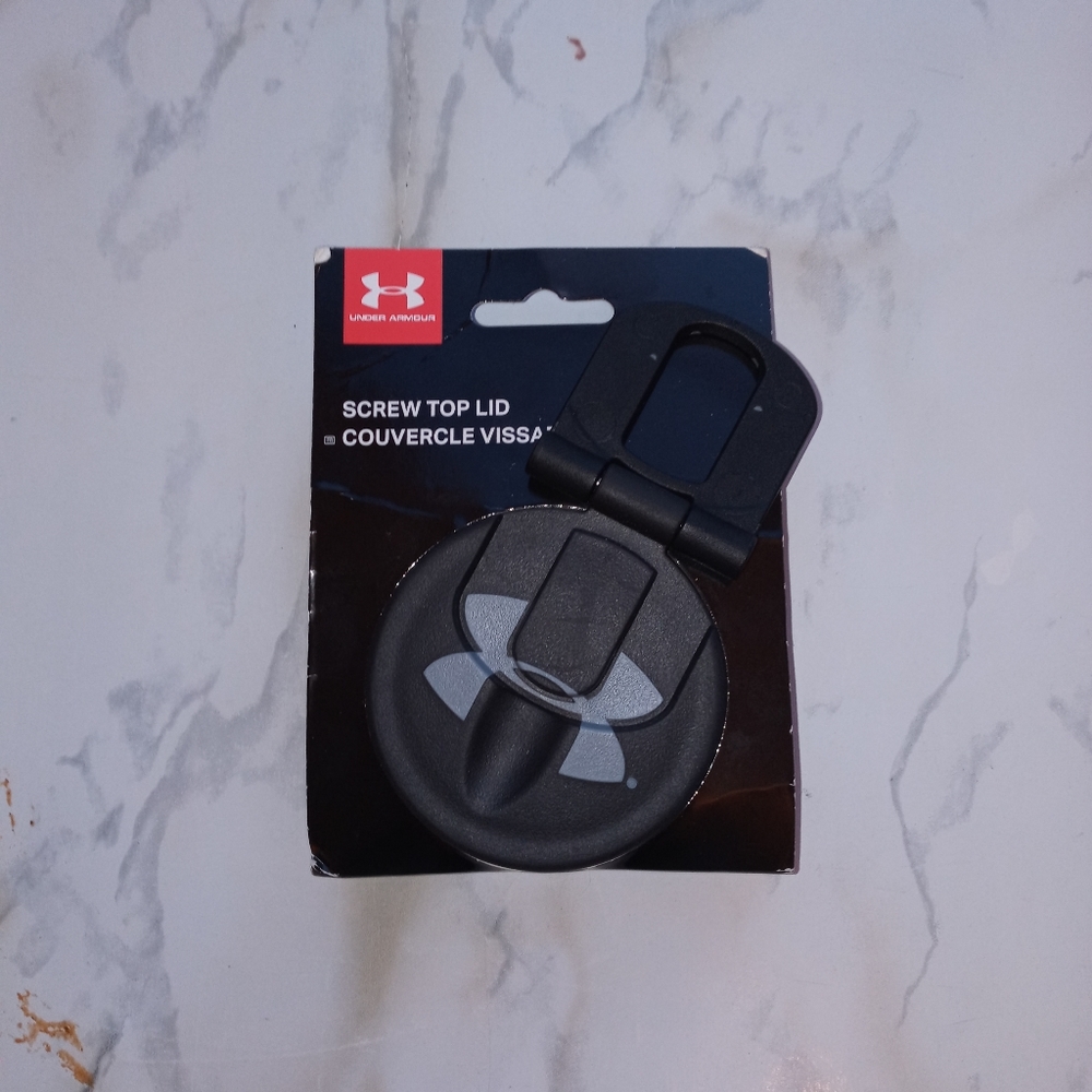 Under Armour Classic Screw Top Replacement Lid, 2 x 2, Black
